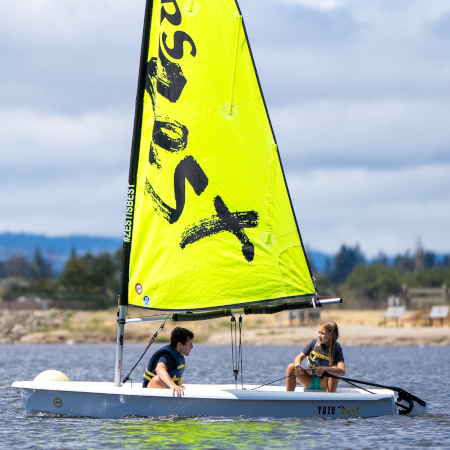 Sailing.